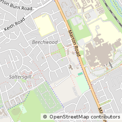 Map of Middlesbrough, Cleveland
