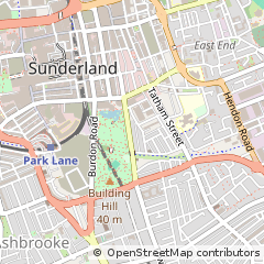 Map of Sunderland, Tyne & Wear