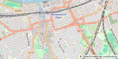 Map of Wandsworth, London