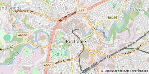 Map of Rochdale