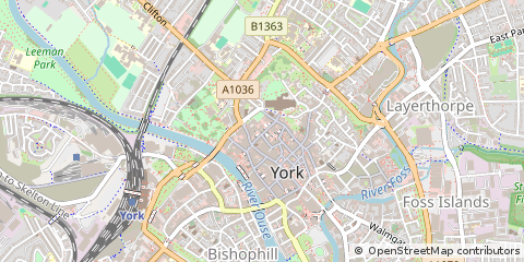 Map of York, North Yorkshire