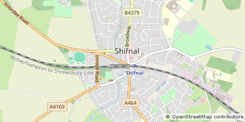 Map of Shifnal, Shropshire