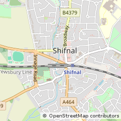 Map of Shifnal, Shropshire