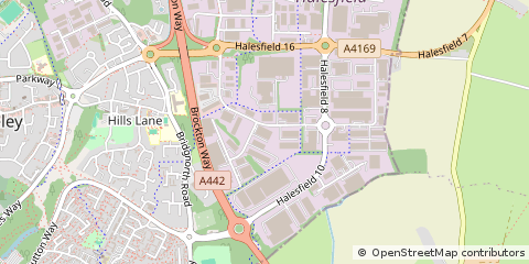Map of Telford, Shropshire