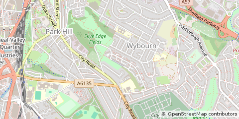 Map of Sheffield