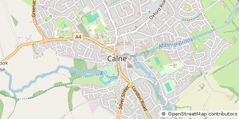Map of Calne, Wiltshire