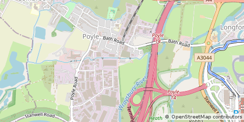 Map of Slough, Berkshire