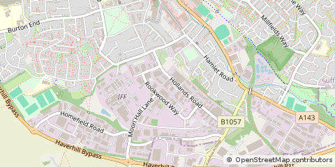 Map of Haverhill, Suffolk
