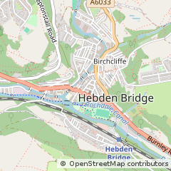 Map of Hebden Bridge, West Yorkshire