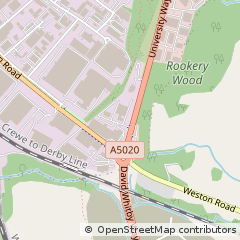 Map of Crewe, Cheshire