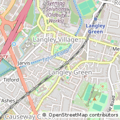 Map of Oldbury Warley, W Midlands