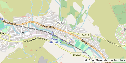 Map of Pentre, RCT