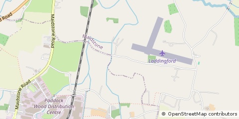 Map of Paddock Wood, Kent