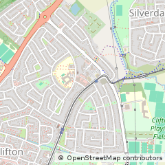 Map of Clifton, Nottingham