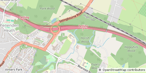 Map of Maidstone, Kent
