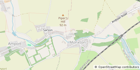 Map of Andover, Hampshire