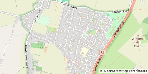 Map of Waterlooville, Hampshire