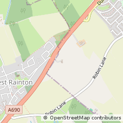 Map of Houghton LE Spring