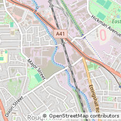 Map of Wolverhampton, West Midlands