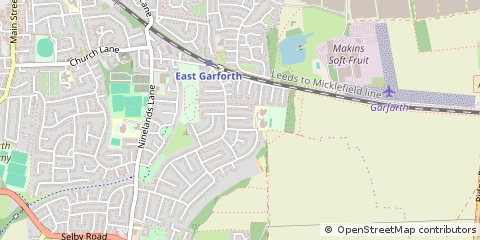 Map of Leeds, West Yorkshire