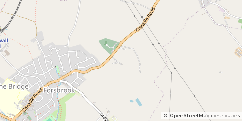 Map of Stoke on Trent, Staffordshire