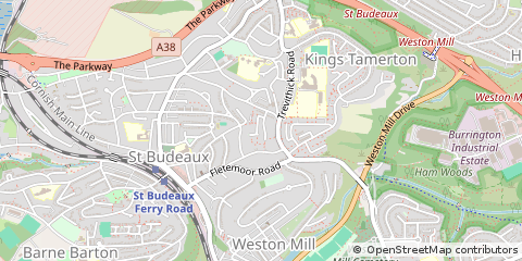Map of Plymouth, Devon