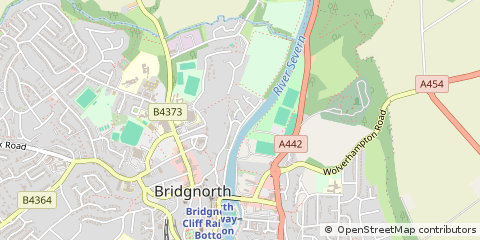 Map of Bridgnorth, Shropshire