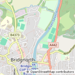 Map of Bridgnorth, Shropshire