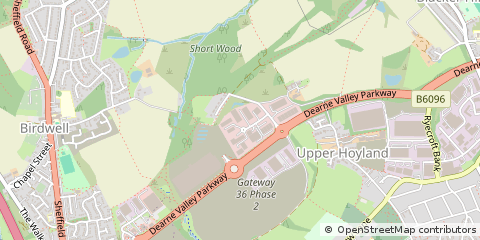 Map of Barnsley, South Yorkshire