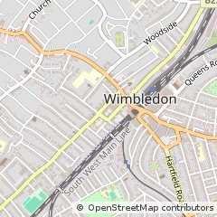 Map of Wimbledon, Merton