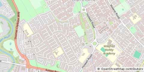 Map of Hull, North Humberside