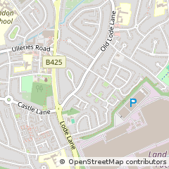 Map of Solihull, West Midlands