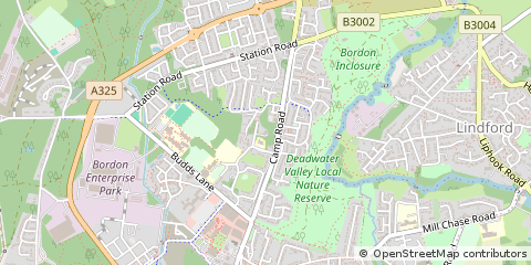 Map of Bordon