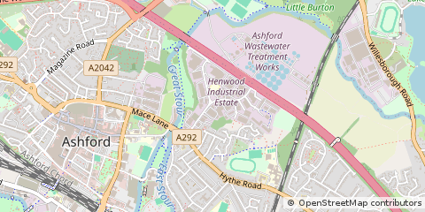 Map of Ashford, Kent