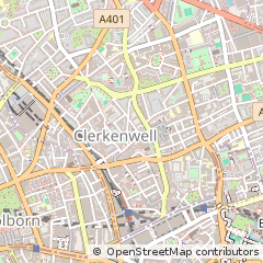 Map of Clerkenwell, London