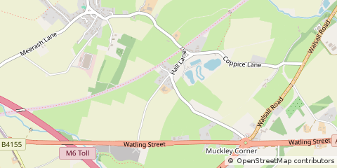 Map of Burntwood, Staffordshire