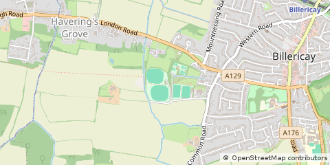 Map of Billericay, Essex