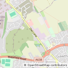 Map of Ossett, West Yorkshire