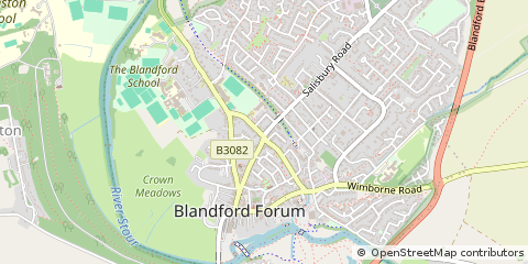 Map of Blandford Forum