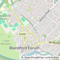 Map of Blandford Forum