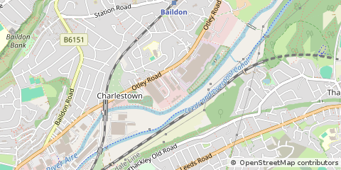 Map of Shipley, West Yorkshire