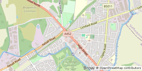Map of Walsall