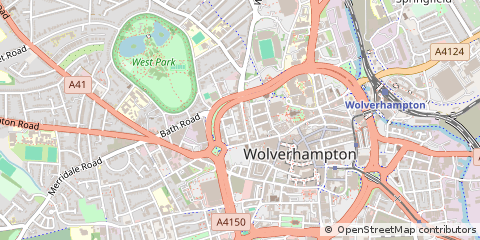 Map of Wolverhampton