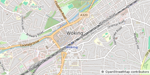 Map of Woking