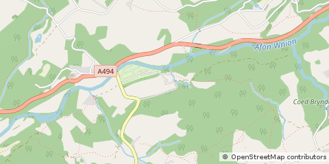 Map of Dolgellau, Gwynedd