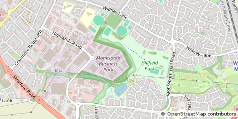 Map of Solihull, West Midlands