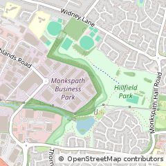 Map of Solihull, West Midlands