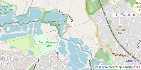 Map of Sandhurst, Berks