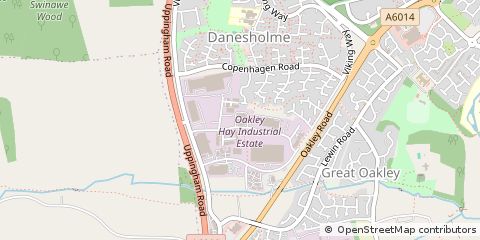 Map of Corby, Northamptonshire
