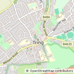 Map of Tring, Hertfordshire
